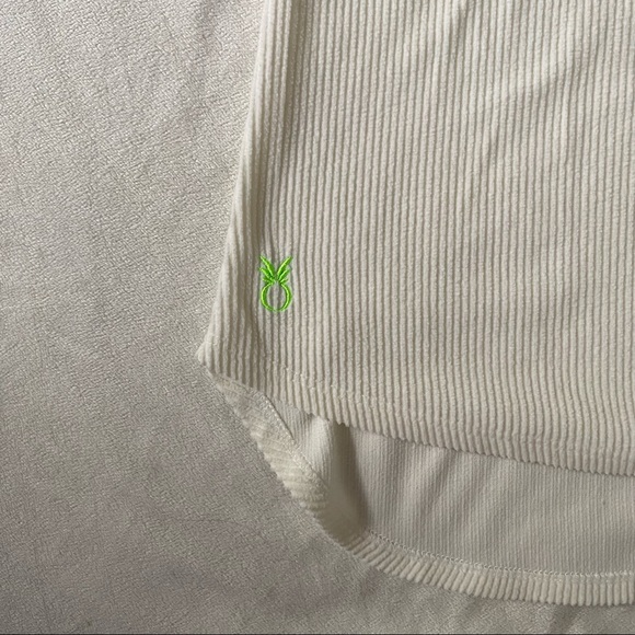 Dudley Stephens • Cream Ribbed College Tee Size Large - Picture 4 of 7